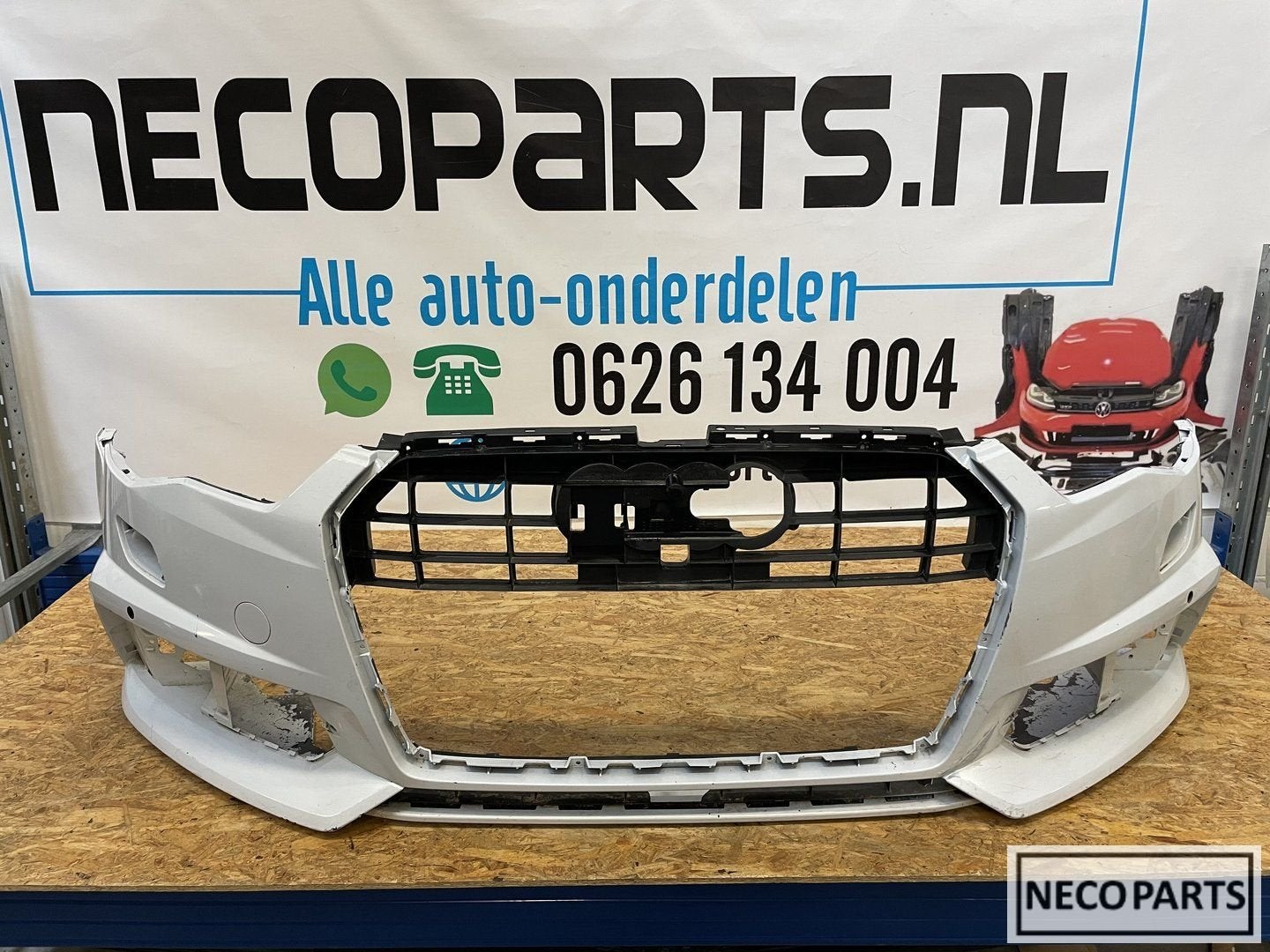 VOORBUMPER AUDI A6 4G C7 FACELIFT S LINE BUMPER 4G0807437AB, Gebruikt, -, -, -