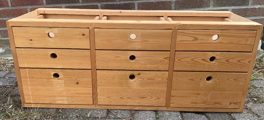 Lundia 9 ladenkast voor een stelling van 100 bij 40, Ophalen, Gebruikt