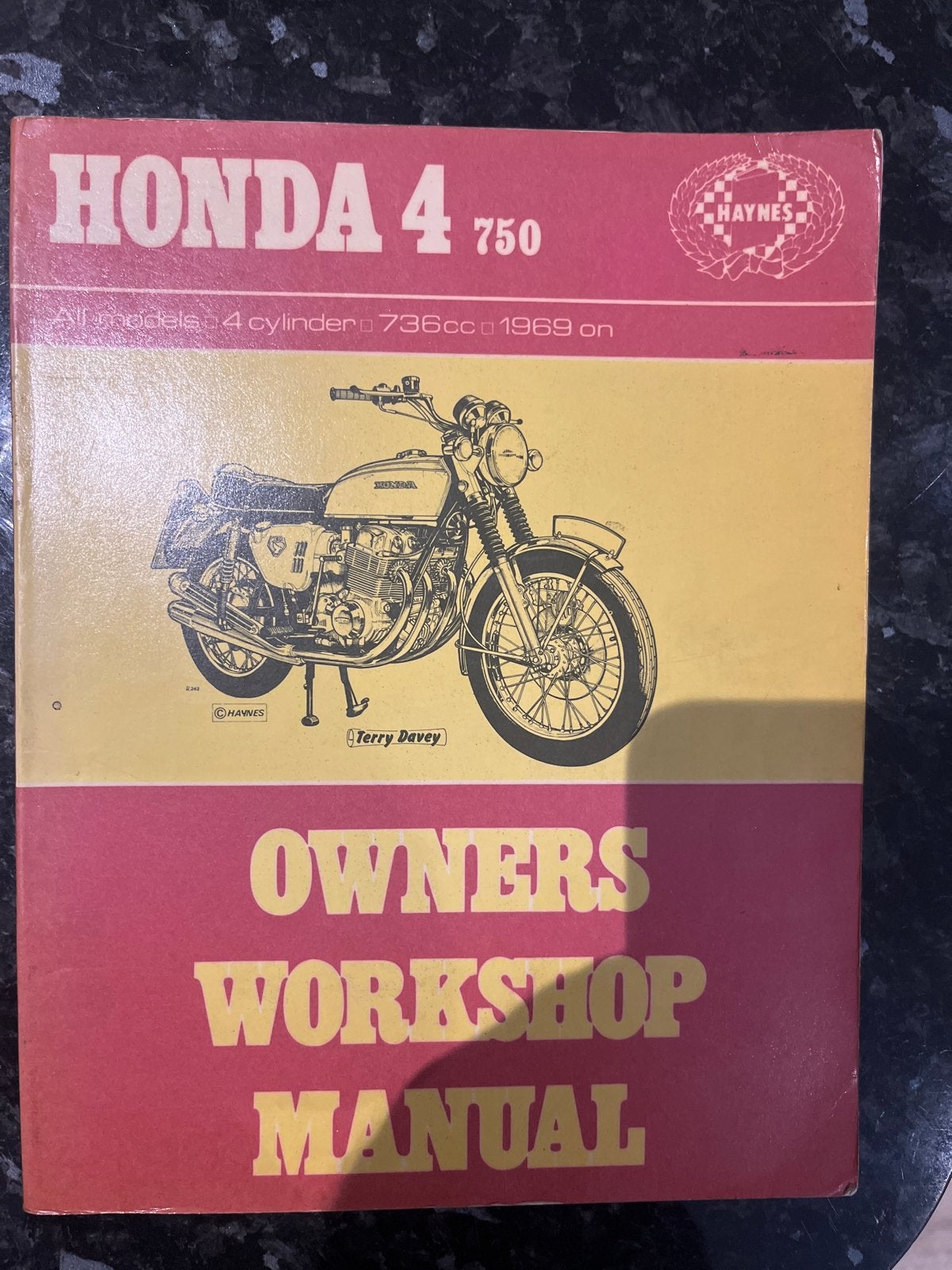Haynes Owners Workshop Manual Honda 4 750 (1969), Ophalen of Verzenden, Honda