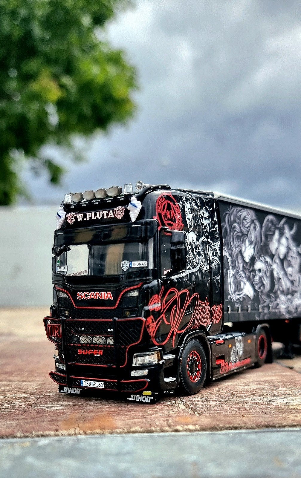 Scania El Patron Pluta WSI modeltruck, Verzenden, Nieuw, Bus of Vrachtwagen, Wsi