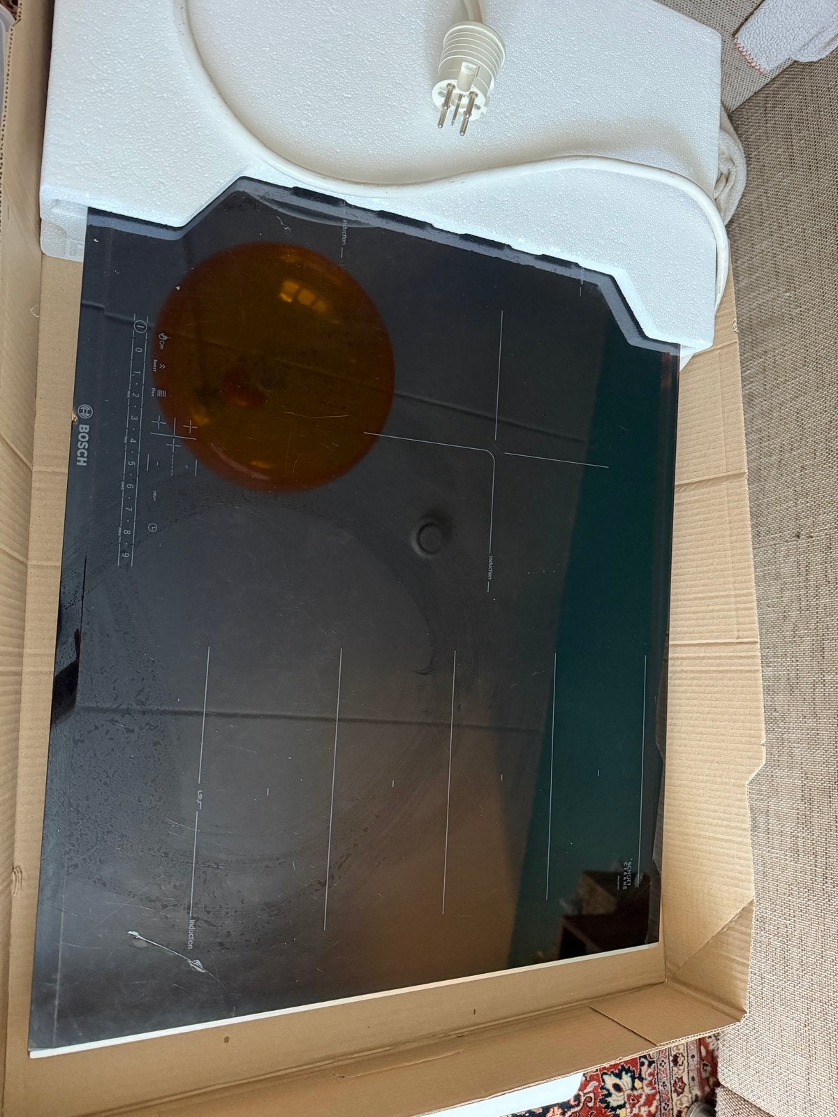 Bosch Inductieplaat 5 Pitten, Witgoed en Apparatuur, Kookplaten, Ophalen, Inbouw, Inductie, Niet werkend