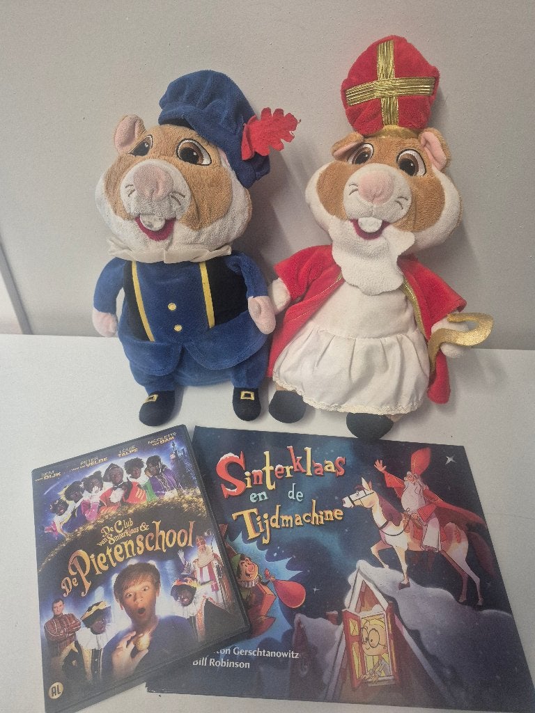 Sinterklaas en piet hamsters, Ophalen of Verzenden, Gebruikt, Hamster