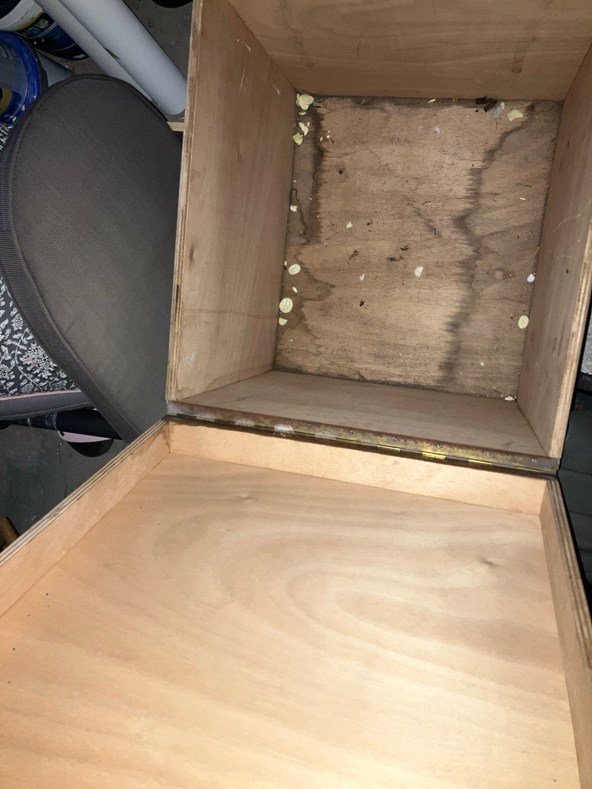 Houten opslagkist L61xB55xH59, Huis en Inrichting, Woonaccessoires | Kisten, Ophalen, 50 – 75, Gebruikt, 50 tot 100 cm