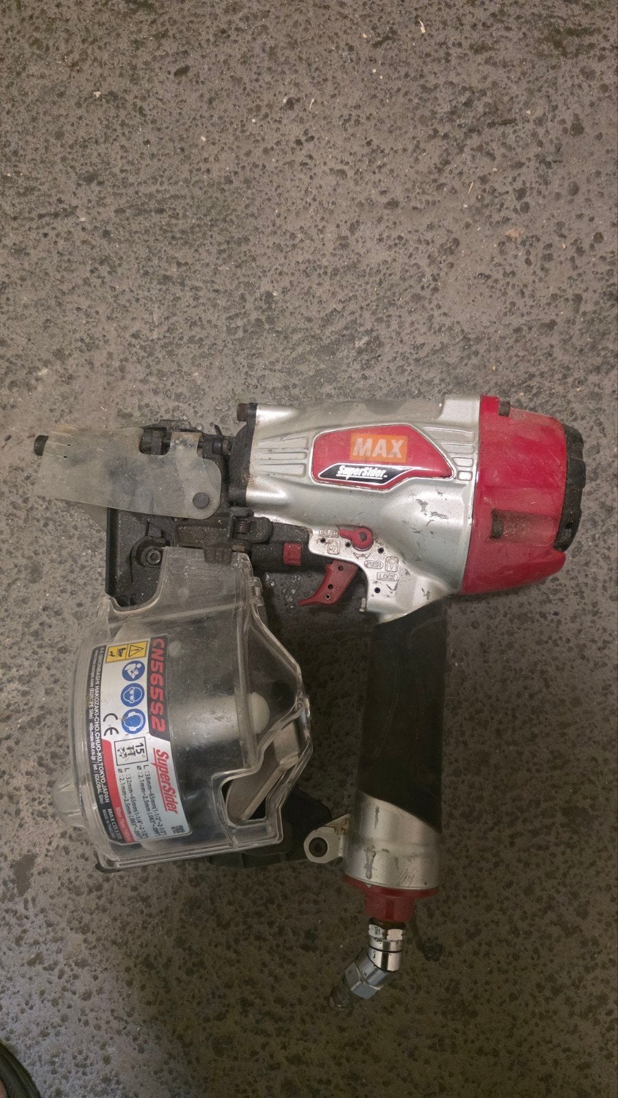 MAX SuperSider Spijkerpistool - Krachtig en Betrouwbaar, Ophalen of Verzenden, Gebruikt