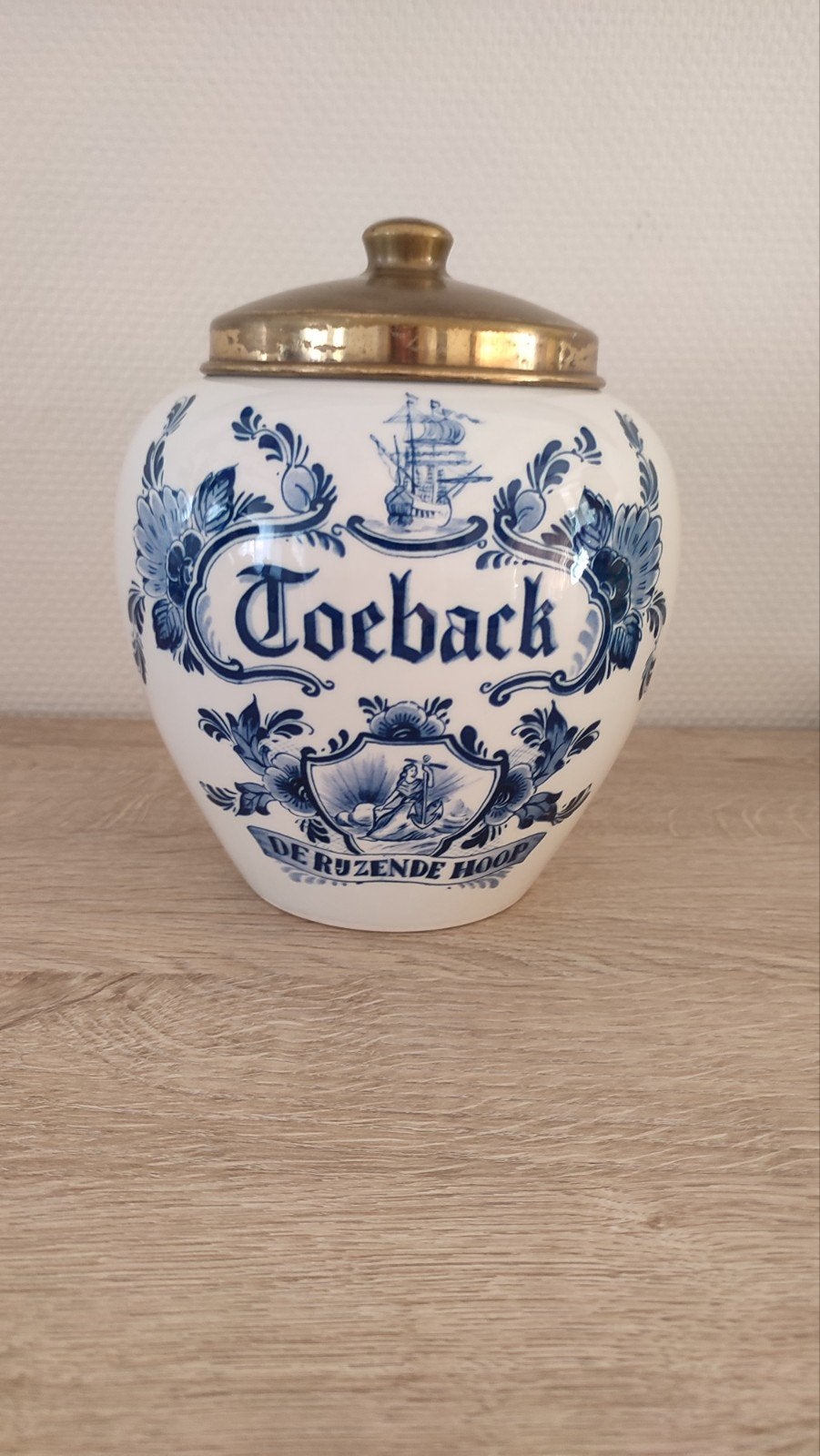 Delfts Blauwe Tabakspot Regina De Ruyzende Hoop, Antiek en Kunst, Ophalen