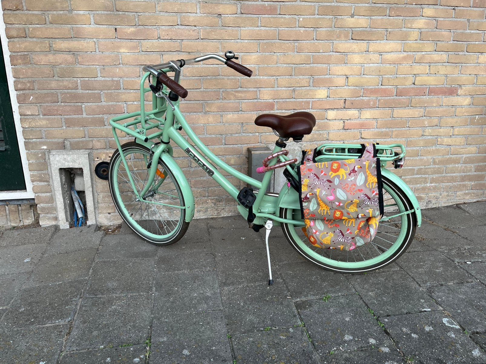 Popal kinderfiets - 24 inch - groen, Ophalen, Terugtraprem, Handrem, Gebruikt