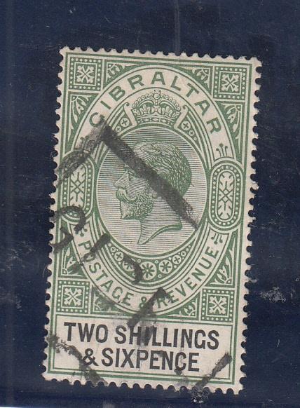 Gibraltar Postzegel Koning George Uitgave 1925 2,6 Shilling, Verzenden