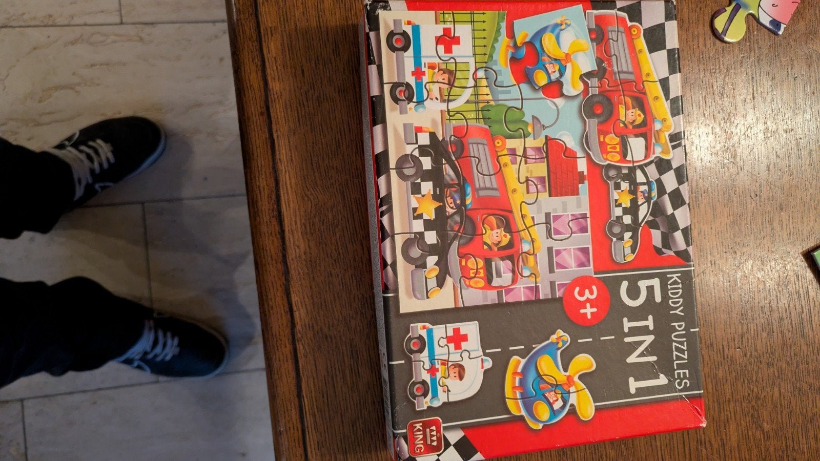 5-in-1 Voertuigen Puzzel voor Kinderen, Ophalen, Meer dan 50 stukjes, Gebruikt, 2 tot 4 jaar