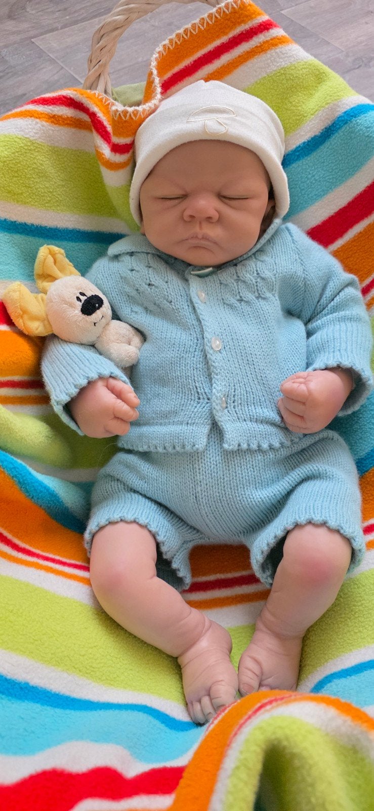 Ashton-Drake "Alex" Babypop van Linda Webb, Verzamelen, Ophalen of Verzenden, Zo goed als nieuw, Babypop, Levensecht of Reborn
