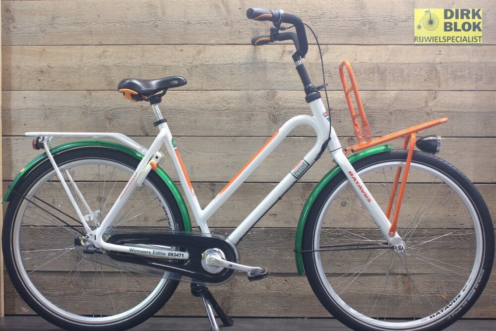 Batavus Postcode transportfiets 3v D57 wit + 3 mnd garantie, Niet ingevuld, Gebruikt, Niet ingevuld, Niet ingevuld
