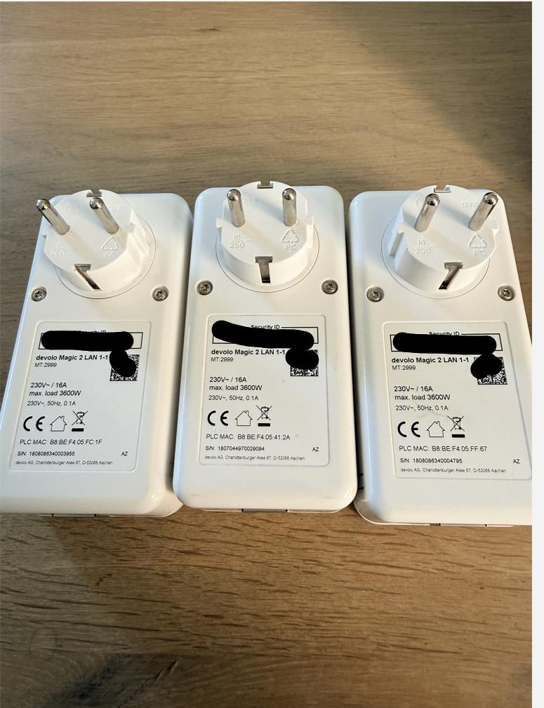 Devolo Magic 2 LAN Powerline adapters – 3 stuks – 2400 Mbps, Ophalen of Verzenden, Zo goed als nieuw