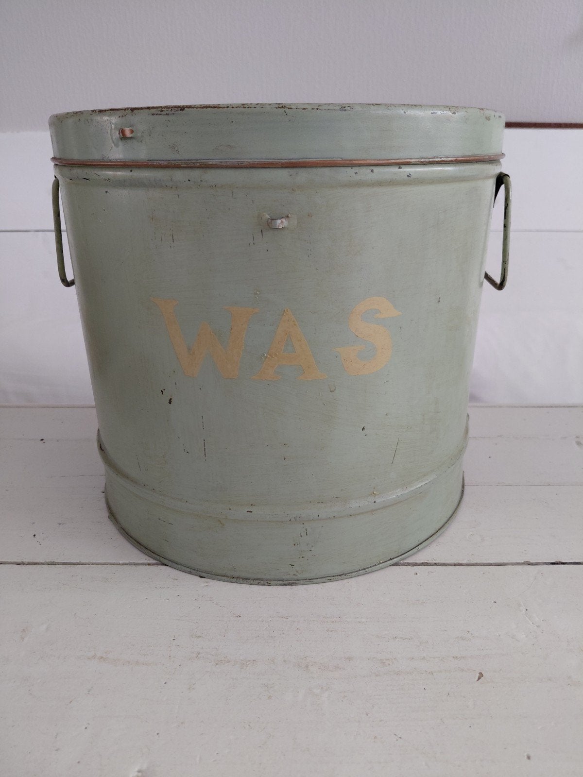 Prachtig uniek blikken met "was", Antiek en Kunst, Ophalen of Verzenden