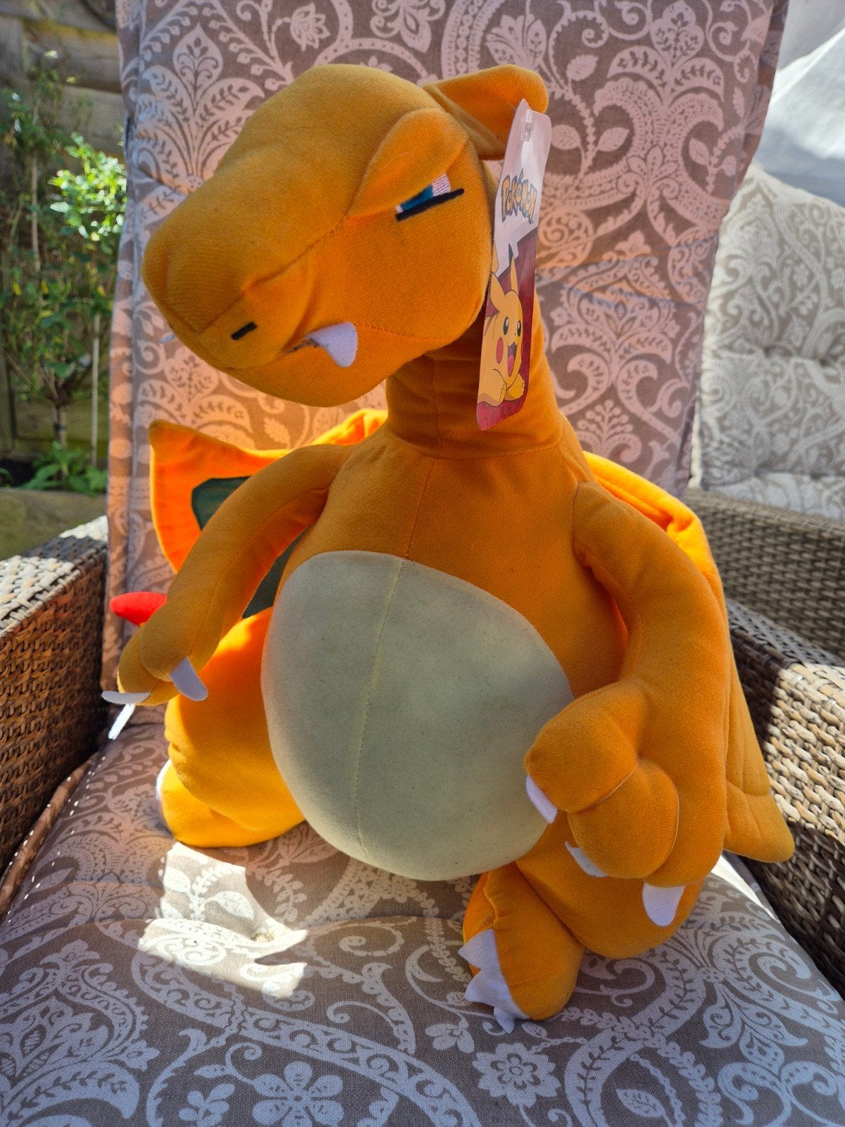 Originele Pokémon Charizard Knuffel - Zo goed als nieuw, Oranje, Overige typen, Ophalen of Verzenden, Middelgroot (20 tot 80 cm)