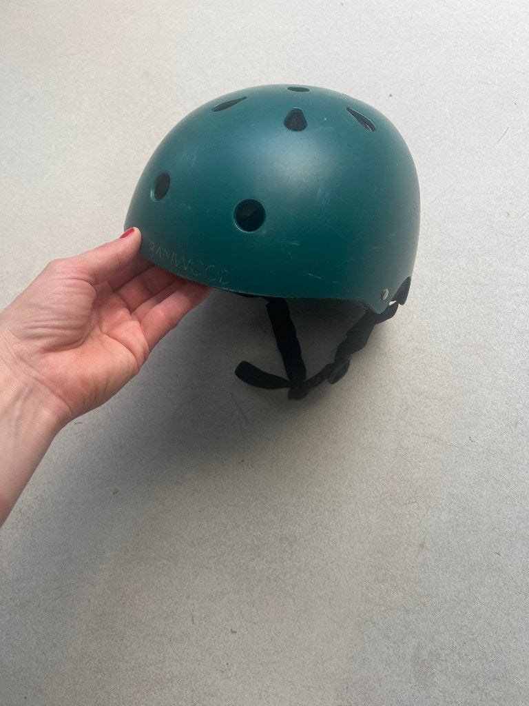 Banwood Kinderhelm - Groen (ca. 18 cm), Fietsen en Brommers, Fietsaccessoires | Fietshelmen, Ophalen, Gebruikt, Jongen of Meisje