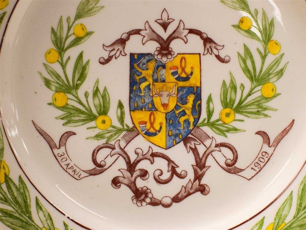 Porseleinen wandbord 51619, Ophalen of Verzenden, Gebruikt