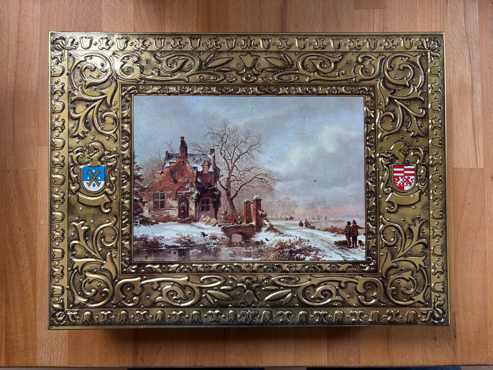 Van Melle blik metwinterse voorstelling, Verzamelen, Ophalen of Verzenden, Gebruikt, Overige