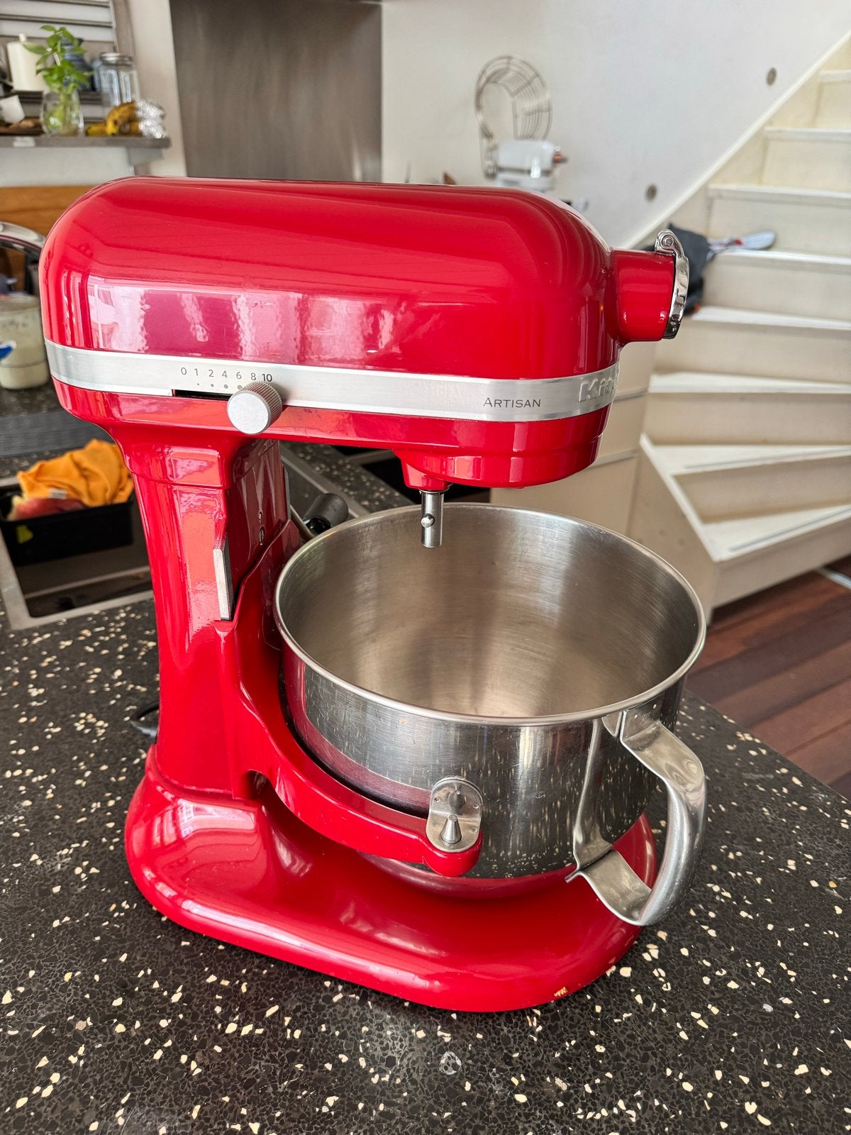 KitchenAid Artisan 6,6L - Rood, Witgoed en Apparatuur, Keukenmixers, 4 liter of meer, 3 snelheden of meer, Ophalen of Verzenden