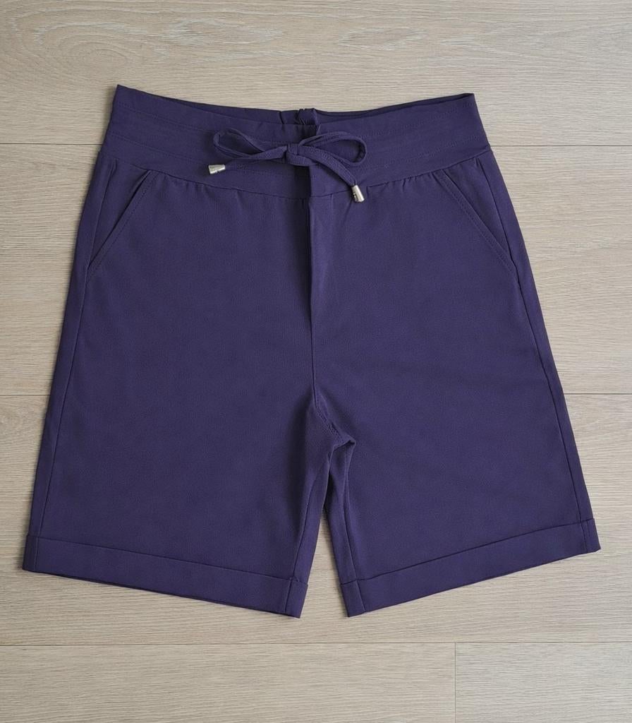 Mi Piace travelstof Korte Broek maat XXL kleur MidnightPurpl, Kleding | Dames, Mi Piace, Kort, Verzenden, Paars