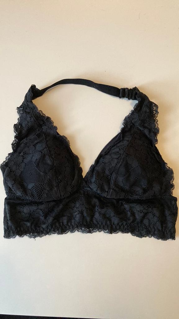 Halter BH - zwart kant  XS, Ophalen of Verzenden, Zwart, BH