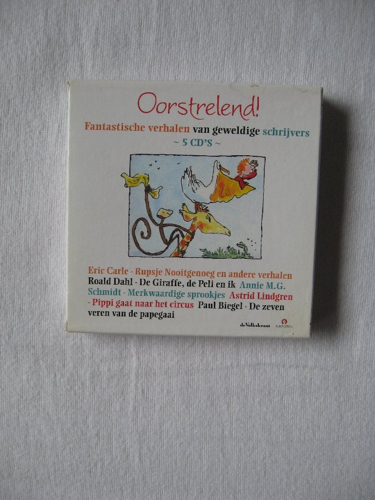 Oorstrelend! 5 CD luisterbox E Carle- R Dahl- AMG- P Biegel, Boeken, Luisterboeken, Ophalen of Verzenden, Diverse schrijvers, Cd