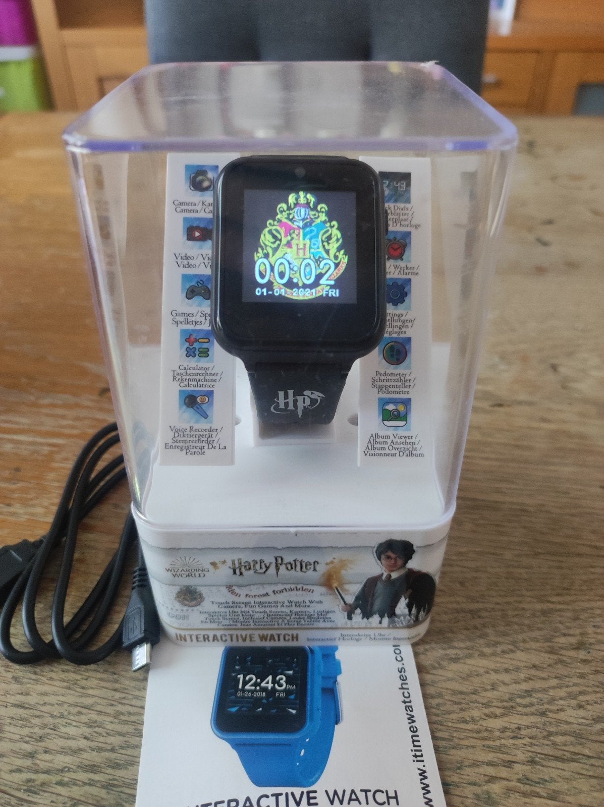 Harry Potter Interactief Horloge met Oplaadkabel+handleidi, Ophalen of Verzenden