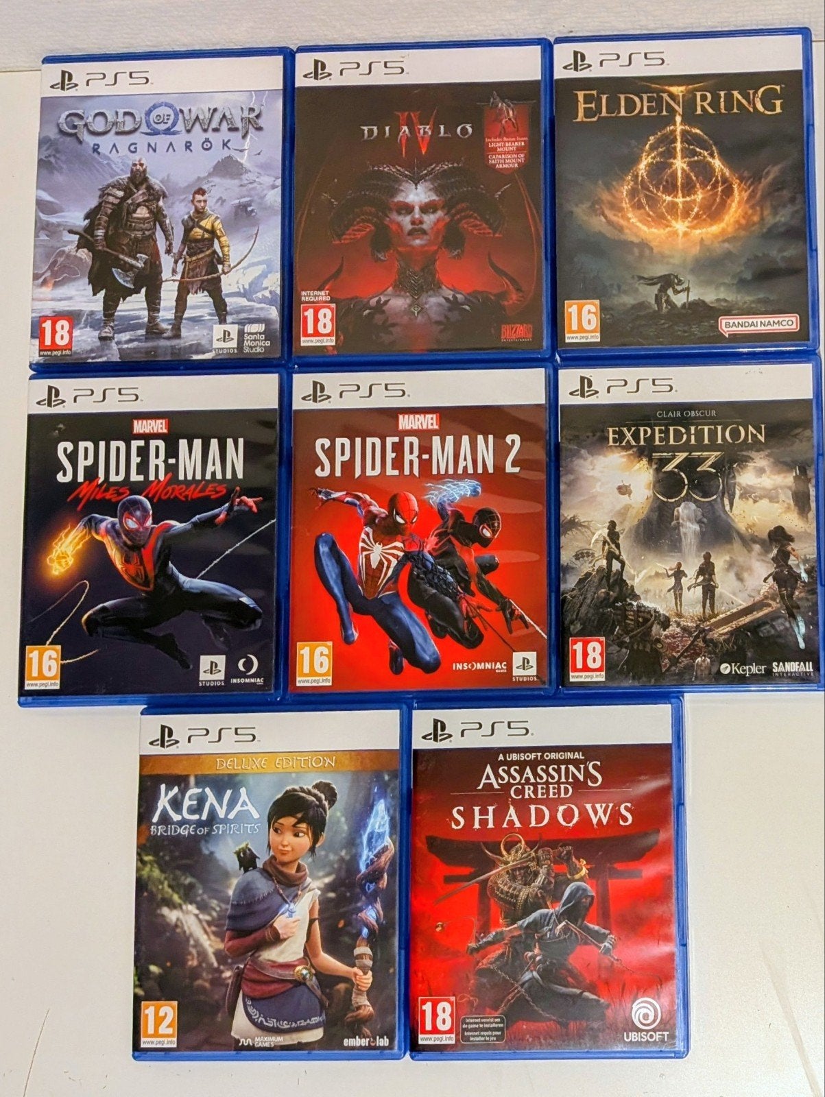 PS5 Games Collectie: Spider-Man, Elden Ring, God of War, Online, Vanaf 18 jaar, Overige genres, 1 speler