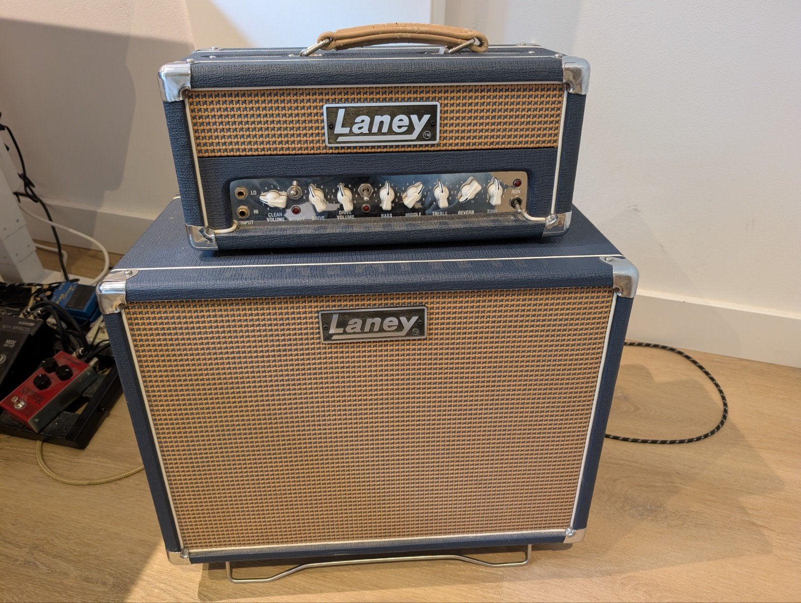 Laney L5 Studio buizenversterker met Laney LT112 cab, Ophalen, Gebruikt, Gitaar, Minder dan 50 watt
