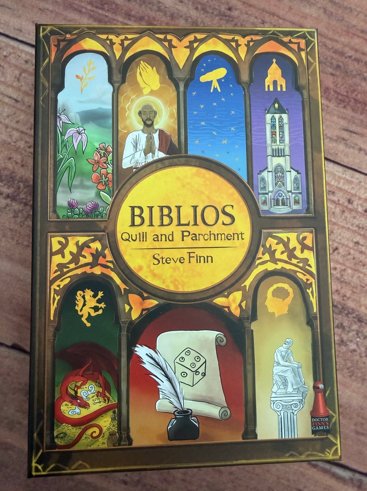 Biblios: Quill and Parchment - Strategisch Kaartspel, Een of twee spelers, Ophalen of Verzenden, Zo goed als nieuw