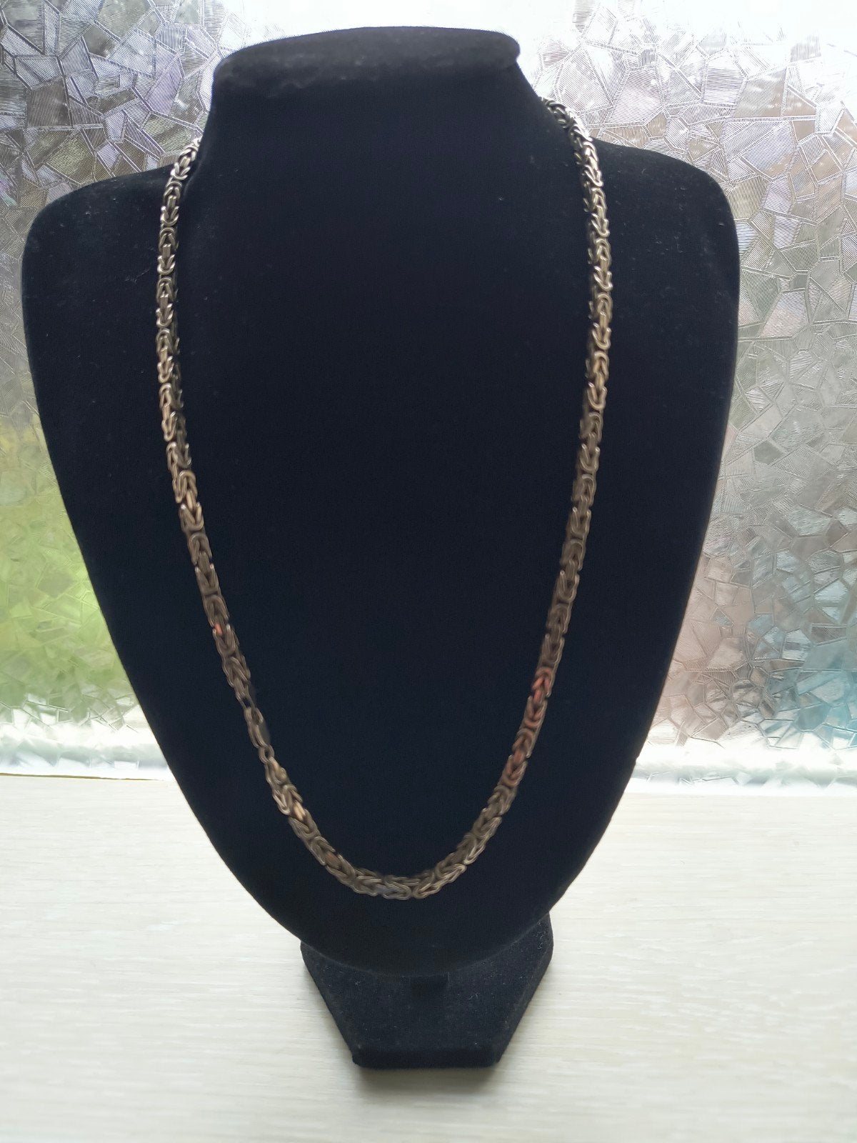 dikke zilveren koningsketting set, Sieraden, Tassen en Uiterlijk, Kettingen, Ophalen of Verzenden, Zo goed als nieuw, Zilver, Zilver