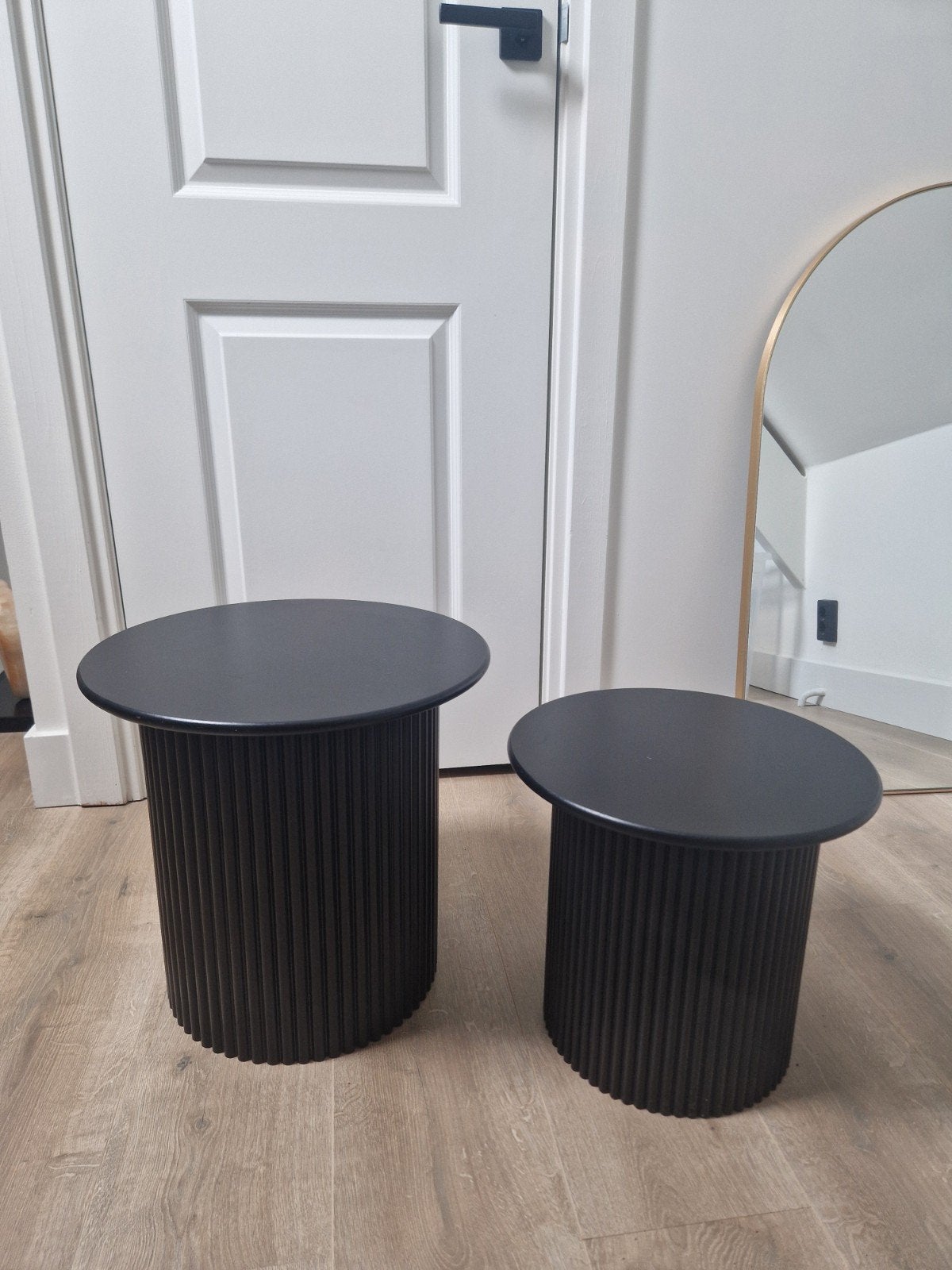 Set van 2 zwarte bijzettafels Xenos TEAB, Ophalen, Minder dan 45 cm, Minder dan 55 cm, Gebruikt