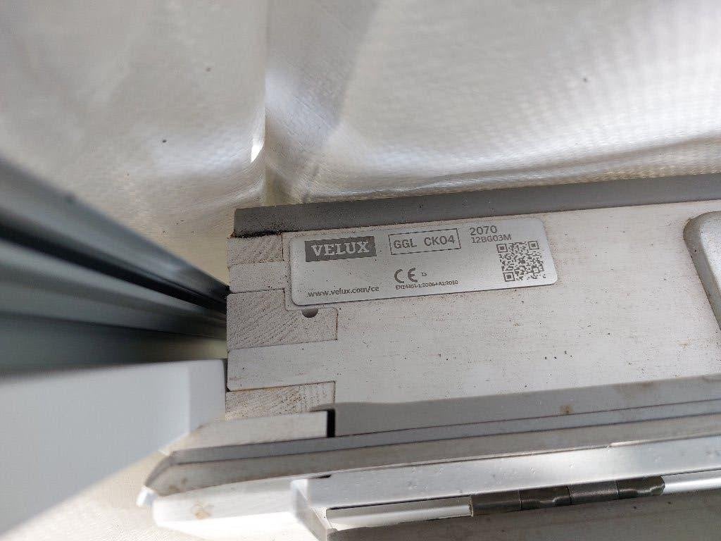 Velux dakraam (GGL CK04) incl. gootstuk, rolhor & screen, Ophalen, Gebruikt, Minder dan 80 cm, 80 tot 120 cm