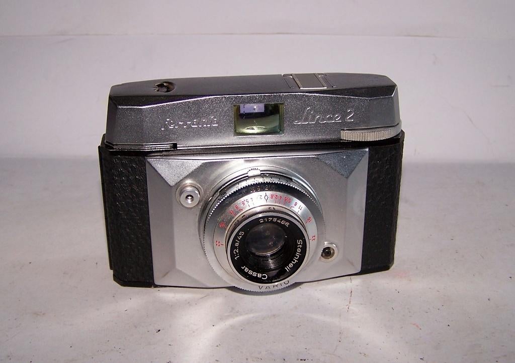Prachtige vintage (1960) Ferrania Lince 2. 35mm. Nieuwstaat., Ophalen of Verzenden, Zo goed als nieuw, Compact, Overige Merken