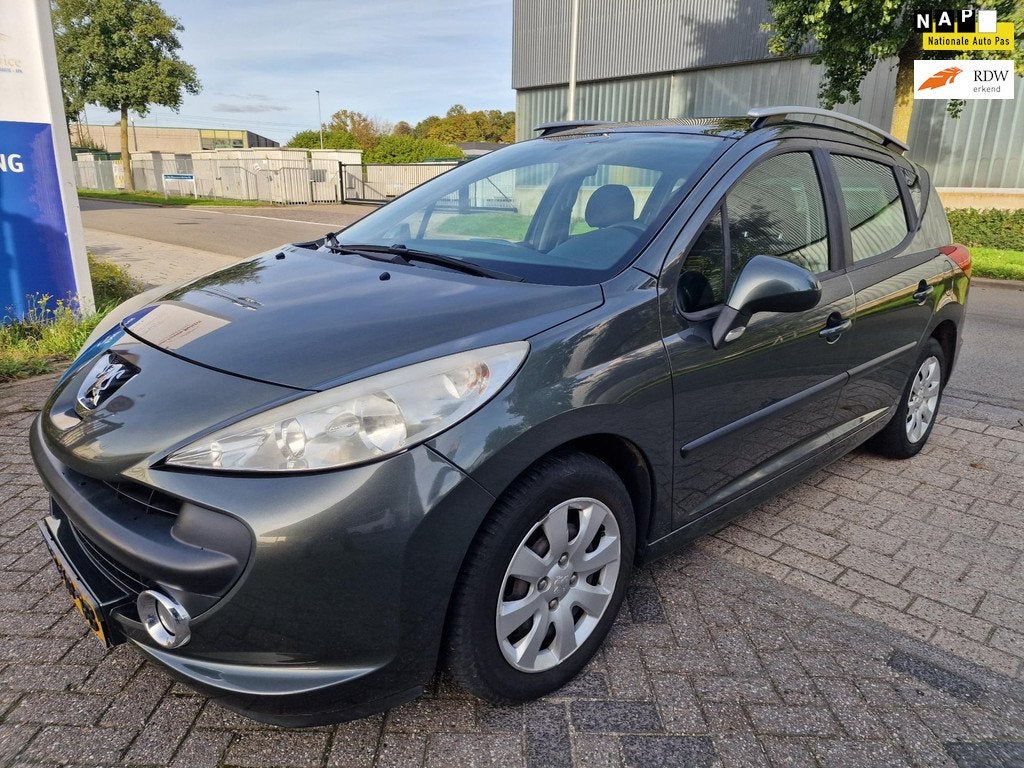 Peugeot 207 SW 1.4 VTi XS, Apk, Nap Goed rijdend Inruil moge, Stof, Gebruikt, Zwart, Origineel Nederlands