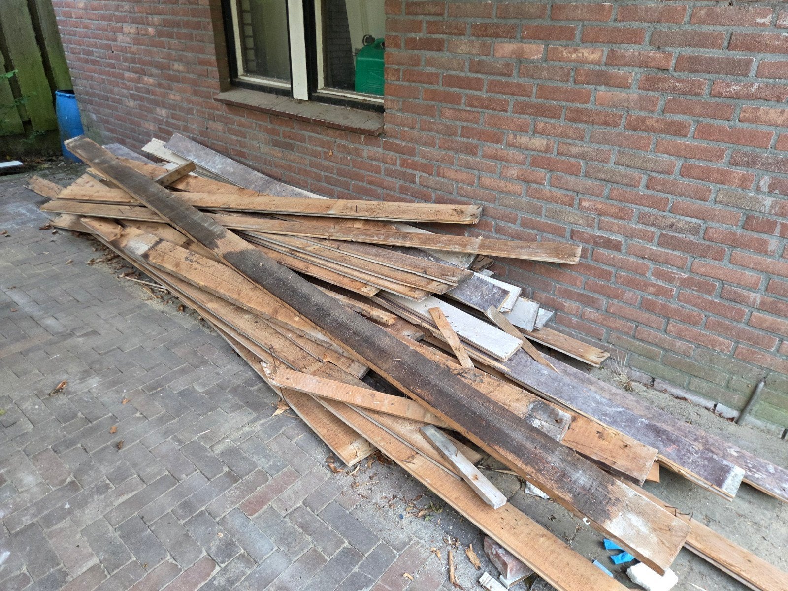 Gratis gebruikte houten vloerplanken, Ophalen, Gebruikt, Minder dan 25 mm, 200 tot 250 cm