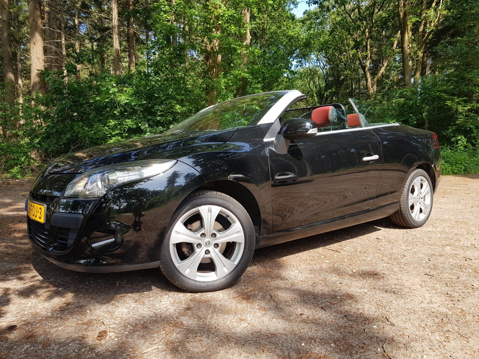 Renault Mégane 1.4 TCE CC 2011 Zwart, Auto's, Renault, Voorwielaandrijving, Euro 5, 4 cilinders, Cabriolet