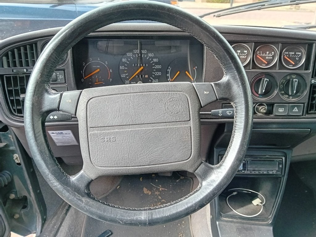 Leder stuurwiel met airbag, Saab 900 classic., Ophalen of Verzenden, Gebruikt