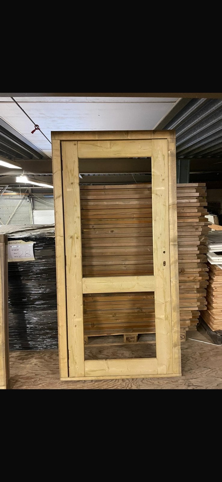 Deur geïmpregneerd vuren tuindeur blokhutdeur tuinhuisdeuren, Ophalen of Verzenden, Bull, Info@houthandelbullinga.nl, 6702 pc