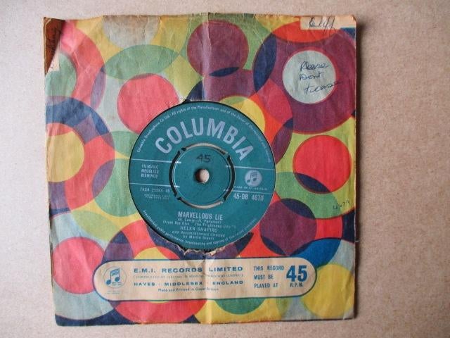s5979 helen shapiro - marvellous lie, Cd's en Dvd's, Vinyl Singles, Ophalen, Gebruikt, Overige genres