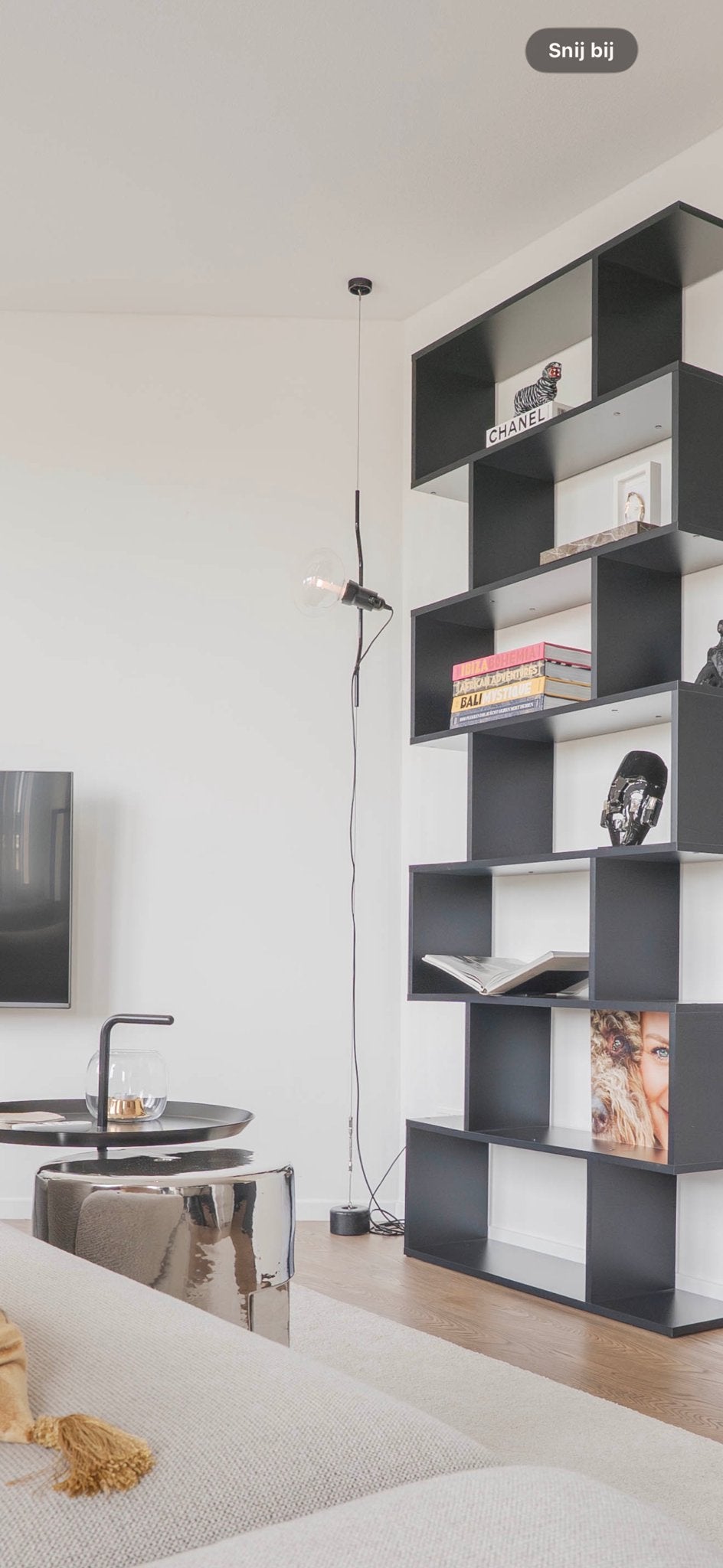 Flos Parentesi Hanglamp Zwart - Design Klassieker, Ophalen, Zo goed als nieuw, Metaal, E27 (groot)