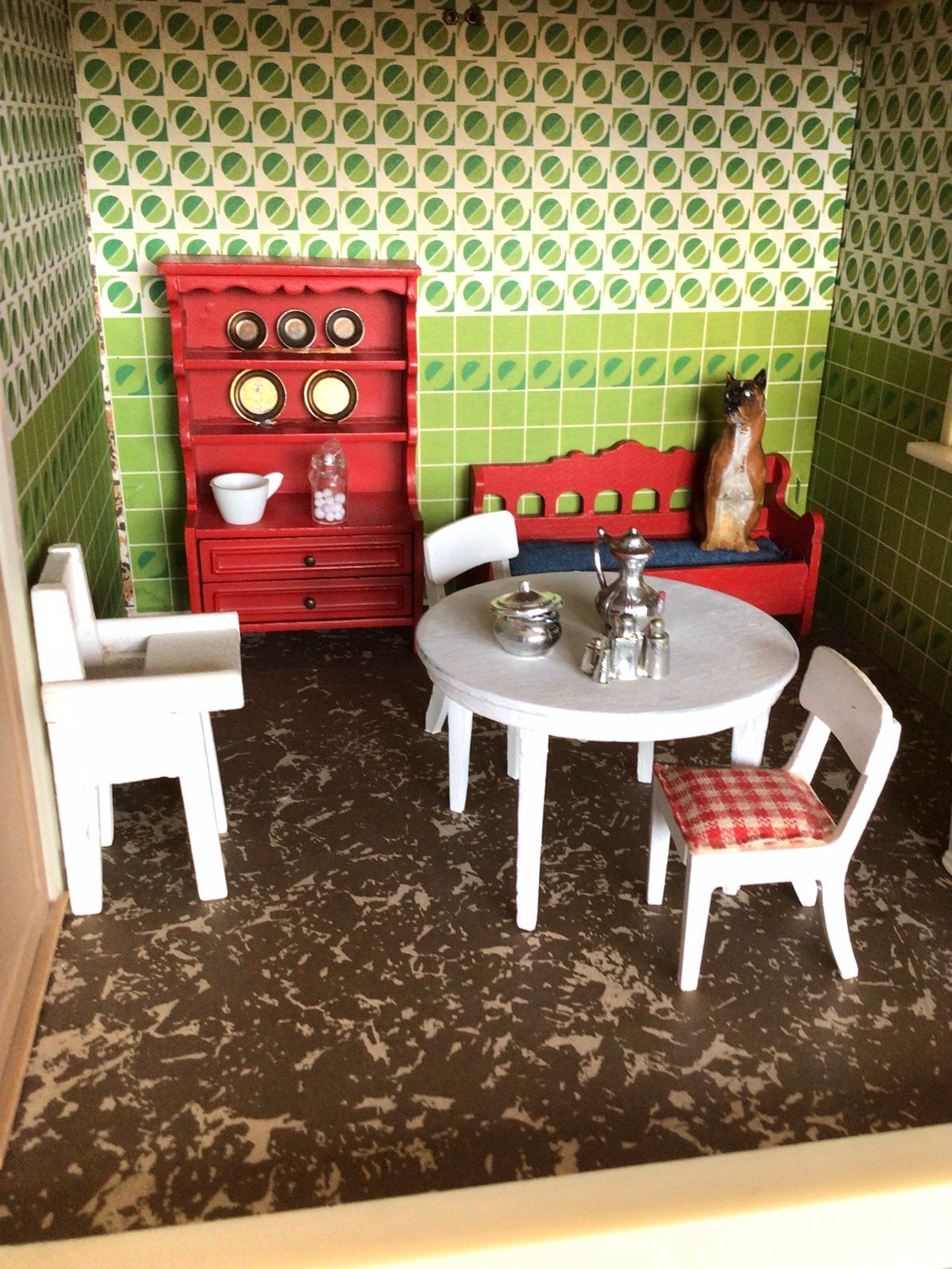 Vintage Lundby eetkamer set, Ophalen of Verzenden, Gebruikt