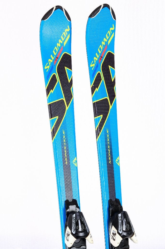 80 90 100 110 120 kinder ski's SALOMON Jr. KART, monoque, Sport en Fitness, Gebruikt, Verzenden, 100 tot 140 cm, Salomon