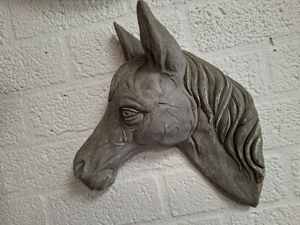 zeer mooi gaaf paardenbeeld om op te hangen, Ophalen of Verzenden, Gebruikt