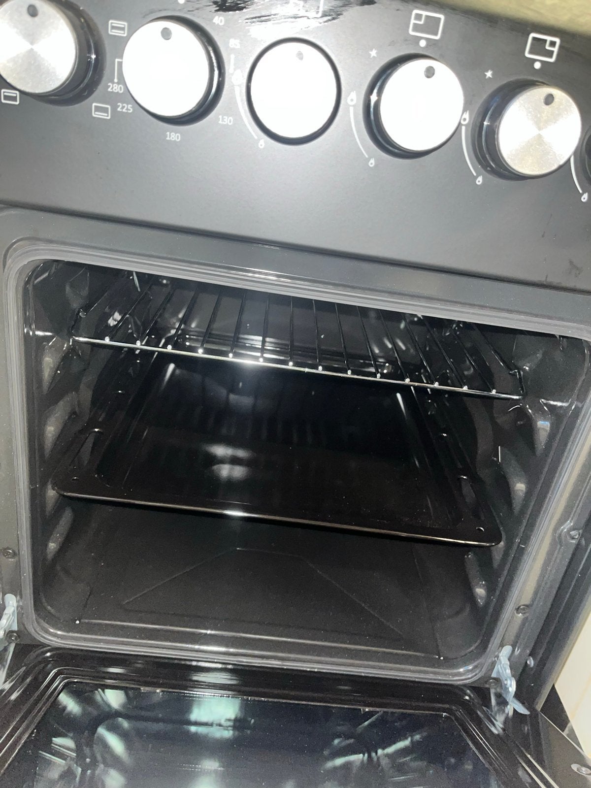 Wiggo Vrijstaand Gasfornuis met Oven - Zo goed als nieuw, Witgoed en Apparatuur, Ophalen, Nieuw, 4 kookzones, Gas