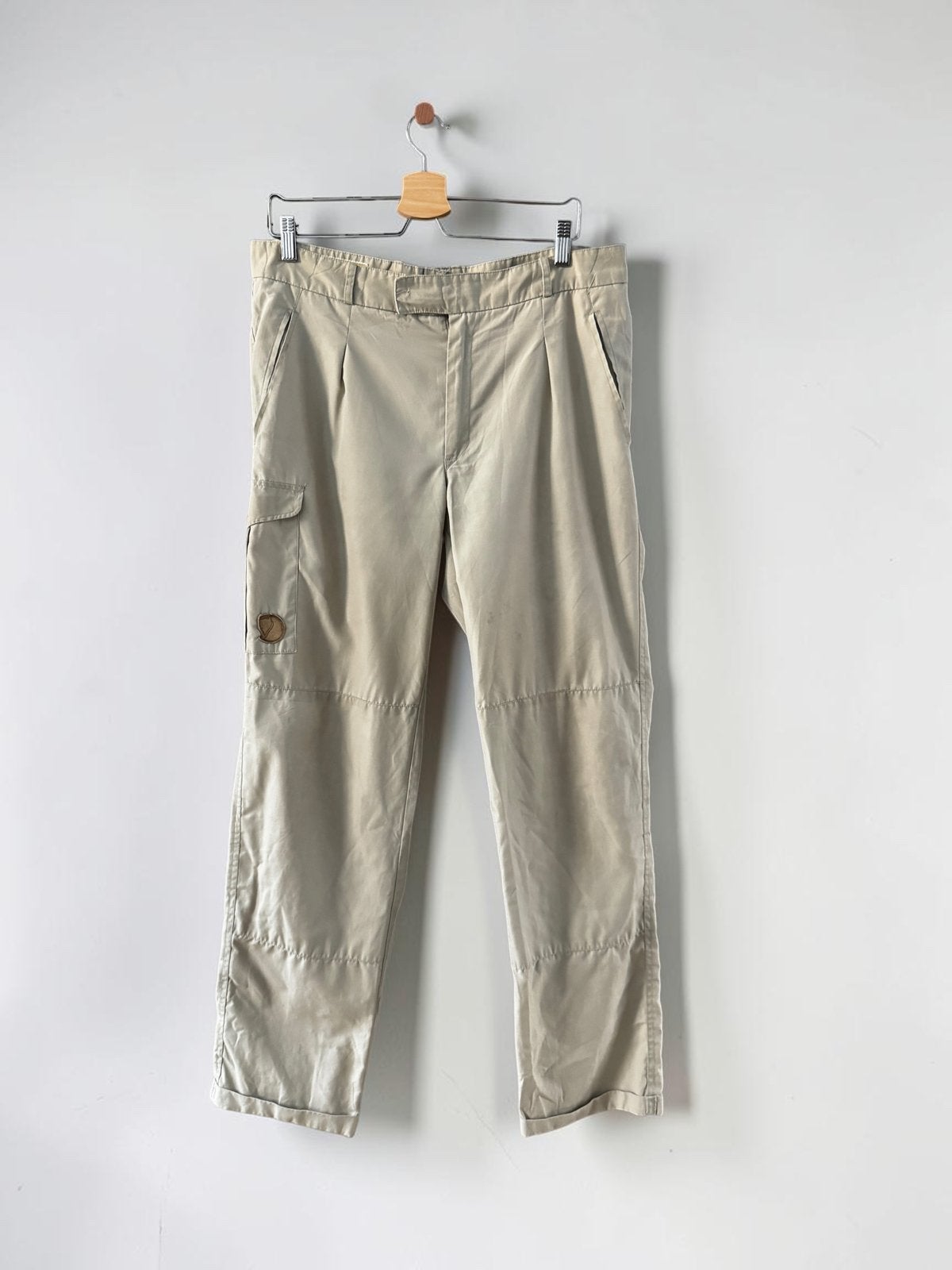 Fjällräven vintage outdoor broek beige maat 50 M L G-1000, Ophalen of Verzenden, Zo goed als nieuw, Beige, Lang