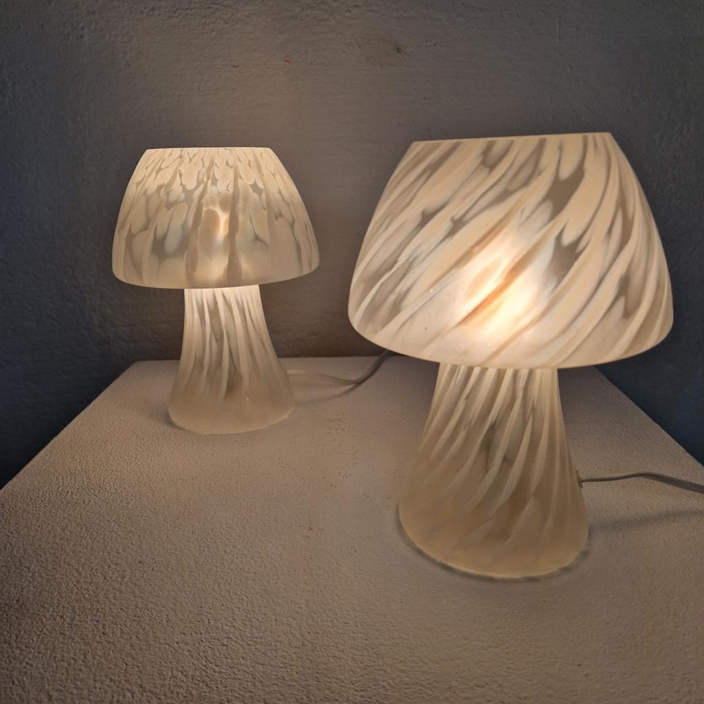 Set van 2 vintage Hustadt Leuchten paddestoel lampen, Antiek en Kunst, Ophalen of Verzenden