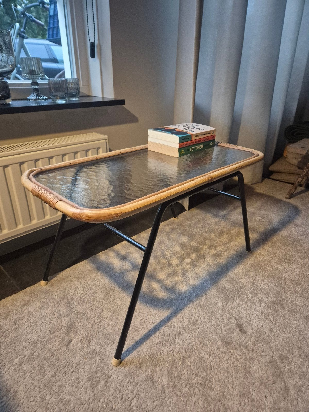 Rohe tafeltje vintage, Ophalen, Gebruikt, 50 tot 100 cm, Vintage, Bohemian, Retro