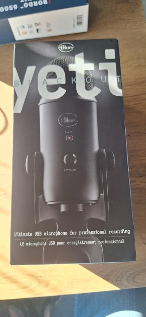 Blue Yeti Blackout professionele microfoon, Ophalen of Verzenden, Nieuw, Studiomicrofoon