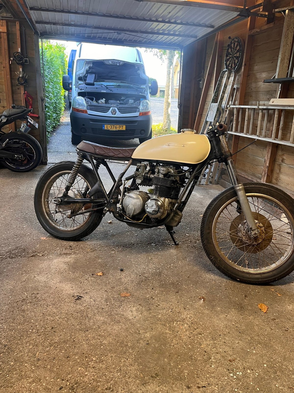 Honda CB500 Caferacer Project - Inclusief CB550 blok, Motoren, 4 cilinders, Motorrijbewijs A, Gebruikt, Particulier