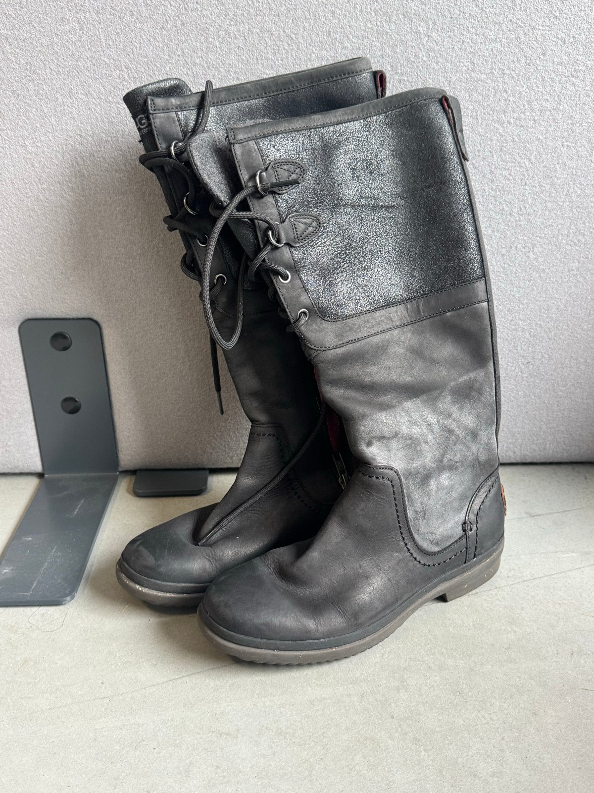 UGG Laarzen Zwart Maat 38 - Comfortabel en Stijlvol, Ophalen of Verzenden, Gedragen, Zwart, Hoge laarzen