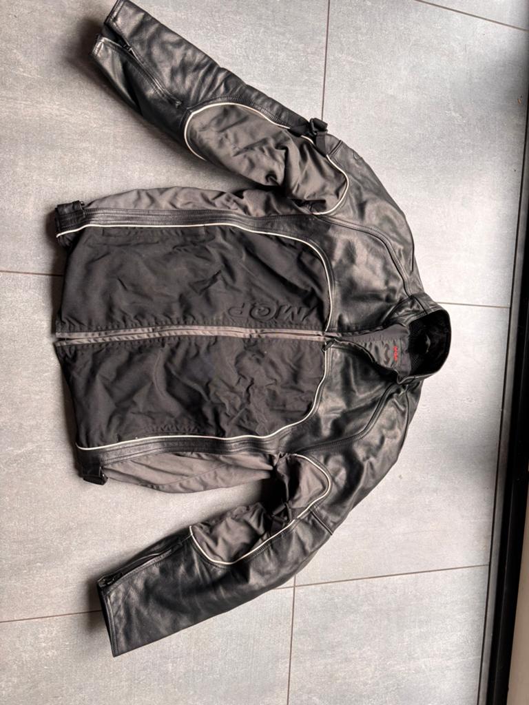 MQP motorpak (set), leren broek, laarzen en helm, Kleding | Heren, Ophalen of Verzenden, Zo goed als nieuw, Maat 48/50 (M), Bruin
